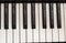Black and white piano keys. Musical instrument