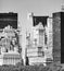 Black and white picture of Manhattan diverse architecture, New York City, US