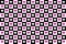 Black white pink checkered background with hearts. Checkered texture.