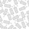 Black and white popsicles seamless pattern