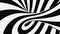Black and white psychedelic optical illusion. Abstract hypnotic background.