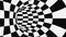 Black and white psychedelic optical illusion. Abstract hypnotic background.