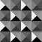 Black & White pyramidal pattern. Triangles stylish background.