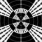 Black and white ray transmission symbol