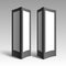 Black White Rectangular Poster Stands Pillars