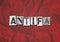 A black, white and red text collage graphic illustration on the concept of antifa, anti fascist protestors