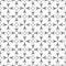 Black and White repeated small elements Shaping Flower pattern design On white background vector illustrations
