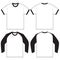 Black White Ringer T-Shirt Design Template