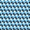 Black and white rotated triangle pattern on soft blue background