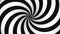 Black and white rotating hypnosis spiral