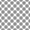 Black and white seamless abstract vertical geometric pattern - vector ellipse ring background graphic