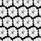 Black and white seamless floral pattern. Delphinium flowers vector illustration