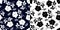 Black and white seamless floral pattern with rose flowers and leaves. Monochrome print for fabric. Luxury collection