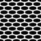Black and white seamless geometric pattern - vector ellipse background graphic design