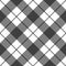 Black white seamless gingham pattern. Checkered fabric, plaid, tablecloth, napkin, textile. Tartan print, rhombus design