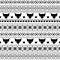 Black and white seamless pattern with fox for kids holidays. Scandinavian sweater style. Christmas decorations.