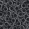 Black and White Seamless Pattern With French Horns