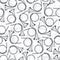 Black and White Seamless Pattern With French Horns