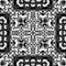 Black And White Seamless Repeating Pattern Tile