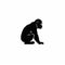 Black And White Silhouette Gorilla Logo Series