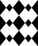 Black white simple harlequin seamless pattern vector