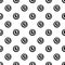 Black and white snooker eight pool pattern vector
