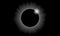Black and white solar eclipse