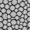 Black and white spheres seamless pattern.