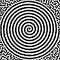 Black and white spiral with abstract Turing ornament halftone reaction diffusion psychedelic background