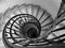 Black and White spiral staircase in St. Stephen`s Basilica