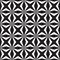 Black and white square and star shape