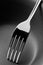 Black and White Stainless steel fork