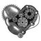 Black and White Steampunk Heart Hand Drawn Illustration. Heart Drawn by Crayon