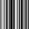 Black and White Straight Vertical Variable Width Stripes