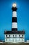 Black and white striped lighthouse at Bodie Island on the outer