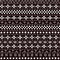 Black and white striped ornament traditional african mudcloth fabric seamless pattern, vector