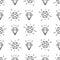 Black and white style diamonds background. Geometric seamless pattern with linear diamonds.