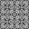 Black and white swirly lace pattern