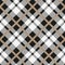 Black and white tartan diagonal seamless vector pattern Checkered plaid texture Geometrical simple square background for fabric, t