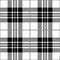 Black And White Tartan Plaid Seamless Scottish Pattern