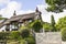 Black and White Thatched Cottage in the Cheshire Countryside near Alderley Edge