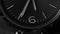 Black and white time lapse of woman wrist watch close up.