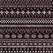 Black and white traditional african mudcloth fabric seamless pattern, vector