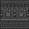 Black and white tribal ethnic pattern with geometric elements, traditional African mud cloth, tribal design