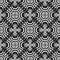 Black and white tribal ethnic style vector seamless pattern. Intricate geometric abstract background. Repeat elegant