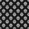 Black and white vector background. Beautiful queen seamless pattern with fleur de lys ornament elements. Royal signs in style of f