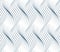 Black and white vector endless pattern created with thin undulate stripes, seamless netting composition. Continuous interlace tex