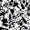 Black and white vector ink splash seamless pattern, monochrome d