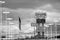 Black and white view of The Red Garter Casino, located in West Wendover, a town on the Utah Nevada border