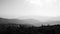 Black and white Views of the Carpathian Mountains. Mount Goverla